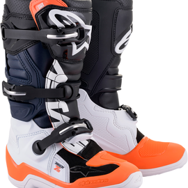 Tech 7S Boots - Black/Orange/White - US 6