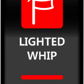 Rocker Switch - Lighted Whip - Red