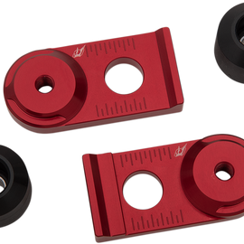 Axle Block Sliders - Yamaha - Red