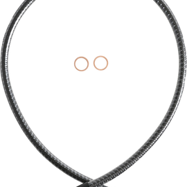Brake Line - Front - 10 mm - 180° - 25" - KARBONFIBR