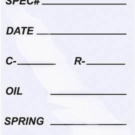 Suspension Spec Stickers