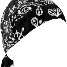 Road Hog FlydannaÂ® Headwrap - Black Paisley