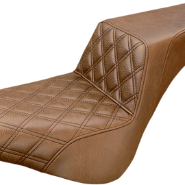 Step Up Seat - Driver's Lattice Stitched - Brown