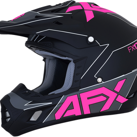 FX-17 Helmet - Aced - Matte Black/Pink - XL