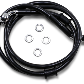 Brake Line - Front - +12" - Black - XL