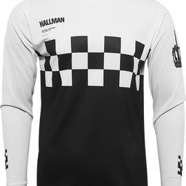 Hallman Differ Cheq Jersey - Black/White - 2XL