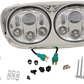 5.75" Headlight Assembly - 99-13 FLTR - Chrome