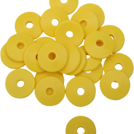 Backer Plates - Yellow - Round - 96 Pack