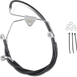 Front Brake Line FLHT 96-07 Black