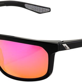 Hakan Sunglasses - Black - Purple Mirror