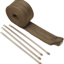 Exhaust Wrap Kit - Metallic - 2x25