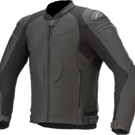 GP Plus R v3 Leather Jacket - Black/Black - US 48 / EU 58
