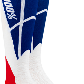 Hi-Side Performance Socks - White/Blue - Small/Medium