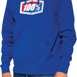 Official Fleece Zip-Up Hoodie - Royal - XL