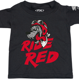 Toddler Honda Ride Red Wolf T-Shirt - Black - 4T