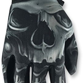 Skull Gloves - Black -Large