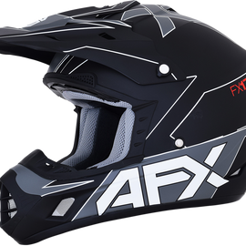 FX-17 Helmet - Aced - Matte Black/White - Small