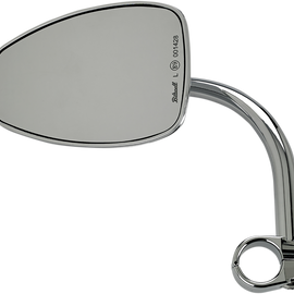 Mirror w/mount - Tear Drop - Chrome