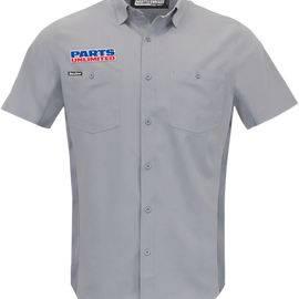 Parts Unlimited Vented Shop Shirt - Gray - Large