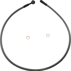 Brake Line - Front - 10 mm - 180° - 34" - KARBONFIBR