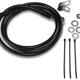 10" Brake Line - Front - Black Vinyl - 95-99 FXD