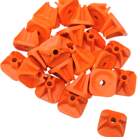 Single Backer Plates - Orange - 96 Pack