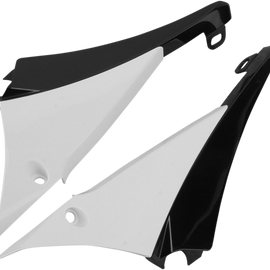 Radiator Shrouds - White/Black - YZF 450