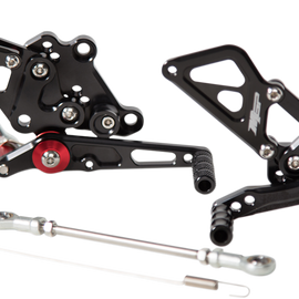 MGP Rearset - Black - Kawasaki