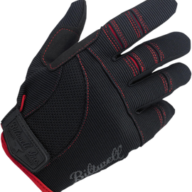 Moto Gloves - Black/Red - Medium