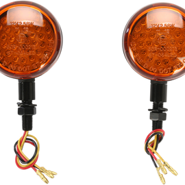 DOT Turn Signal - LED Dual Filament - Amber/Black