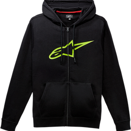 Ageless II Zip Hoodie - Black/Green - XL