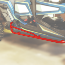 Nerf Bars - Red - RZR 4-Seater
