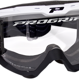 3450 Riot Roll Off Goggles - White/Black
