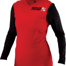 Women's Ridecamp Jersey - Long-Sleeve - Red - Large