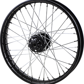 Front Wheel - Single/Dual Disc/No ABS - Black - 21"x2.50"