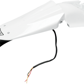 Enduro Rear Fender - W/Light - White