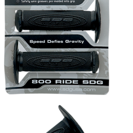 Grips - 2-Density - ATV - Black