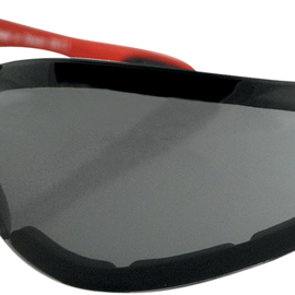 Shield II Sunglasses - Gloss Red - Smoke