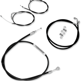 Cable Kit - 12" - 14" Handlebars - Bolt - Black