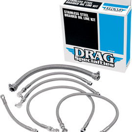 Oil Line Kit - Stainless Steel - Softail