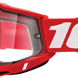 Accuri 2 Enduro Goggles - Red - Clear