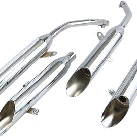 Chrome Slashcut Mufflers