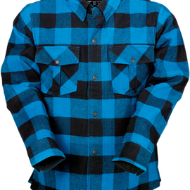 Duke Flannel Shirt - Blue/Black - Medium