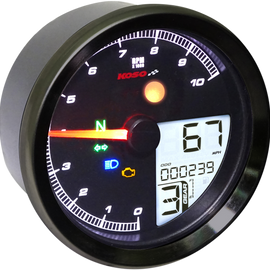 TNT-04 Multi-Function Meter - Black Bezel - 3.30" Diameter x 2.19" D