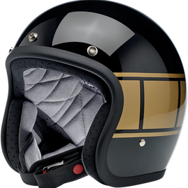 Bonanza Helmet - Gloss Black Holeshot - Small