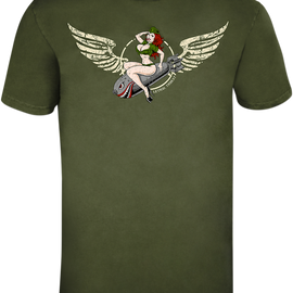 Bombs Away T-Shirt - Green - Medium