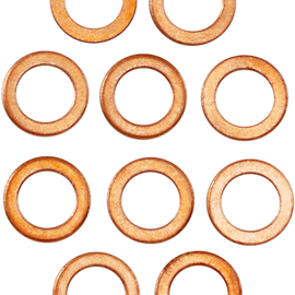 Lower Fork Leg Copper Washers - 10-Pack