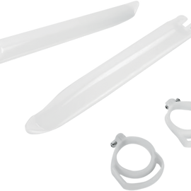 Fork Cover - White - KX - '96-'00