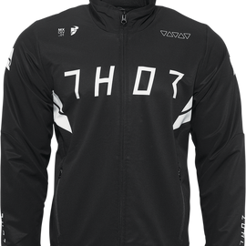 Warmup Jacket - Black/White - Large