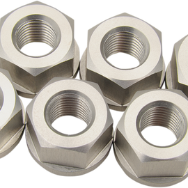 Aluminum Sprocket Nuts - Silver - 10 mm